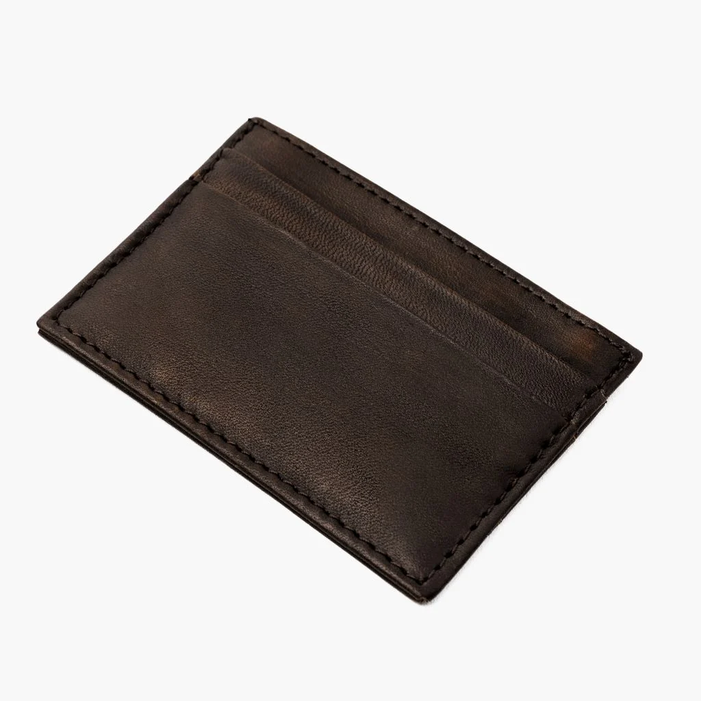 Leather Card Holder | Black Coffee 1 Leather Card Holder | Black Coffee