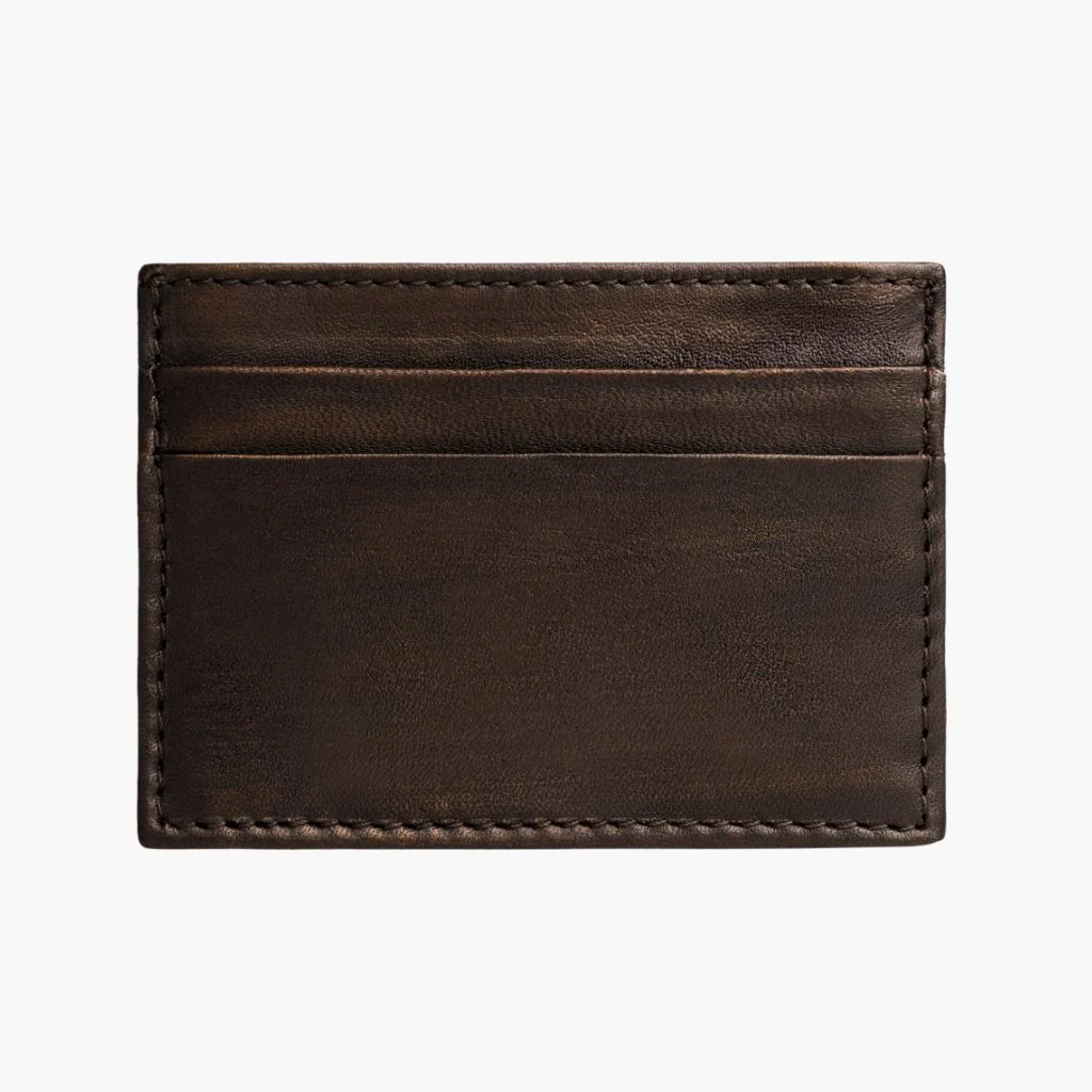 Leather Card Holder | Black Coffee 2 Leather Card Holder | Black Coffee
