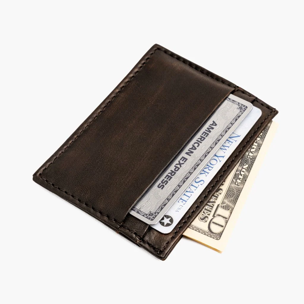 Leather Card Holder | Black Coffee 4 Leather Card Holder | Black Coffee