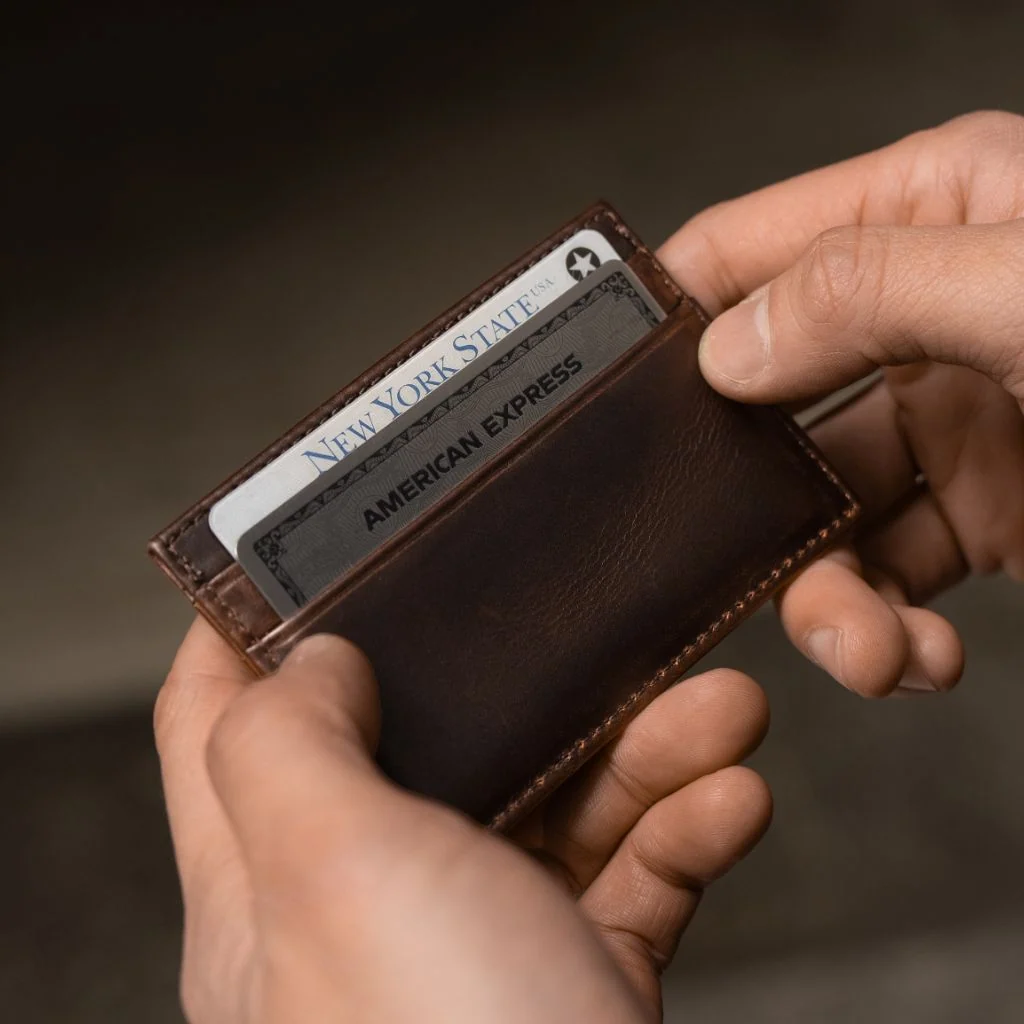 Leather Card Holder | Black Coffee 5 Leather Card Holder | Black Coffee