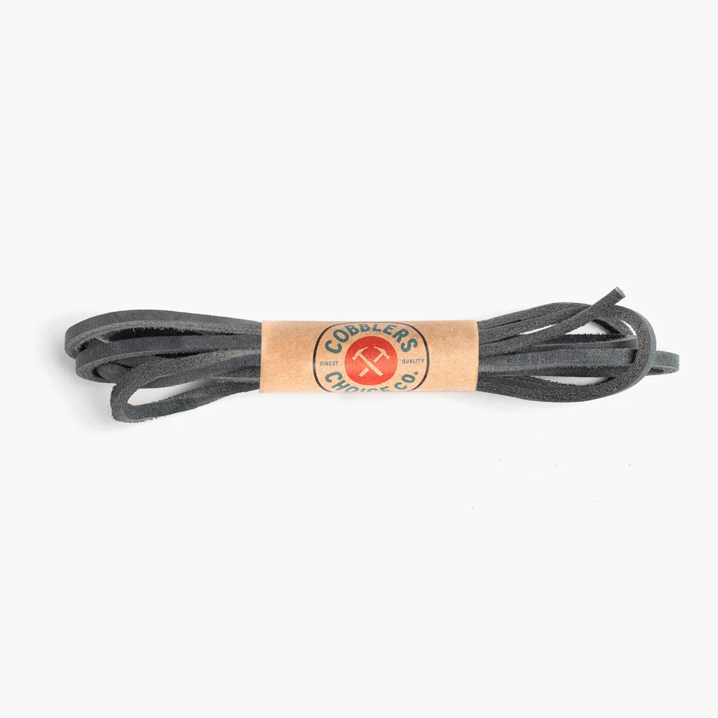 Leather Laces | Dark Grey 1 Leather Laces | Dark Grey