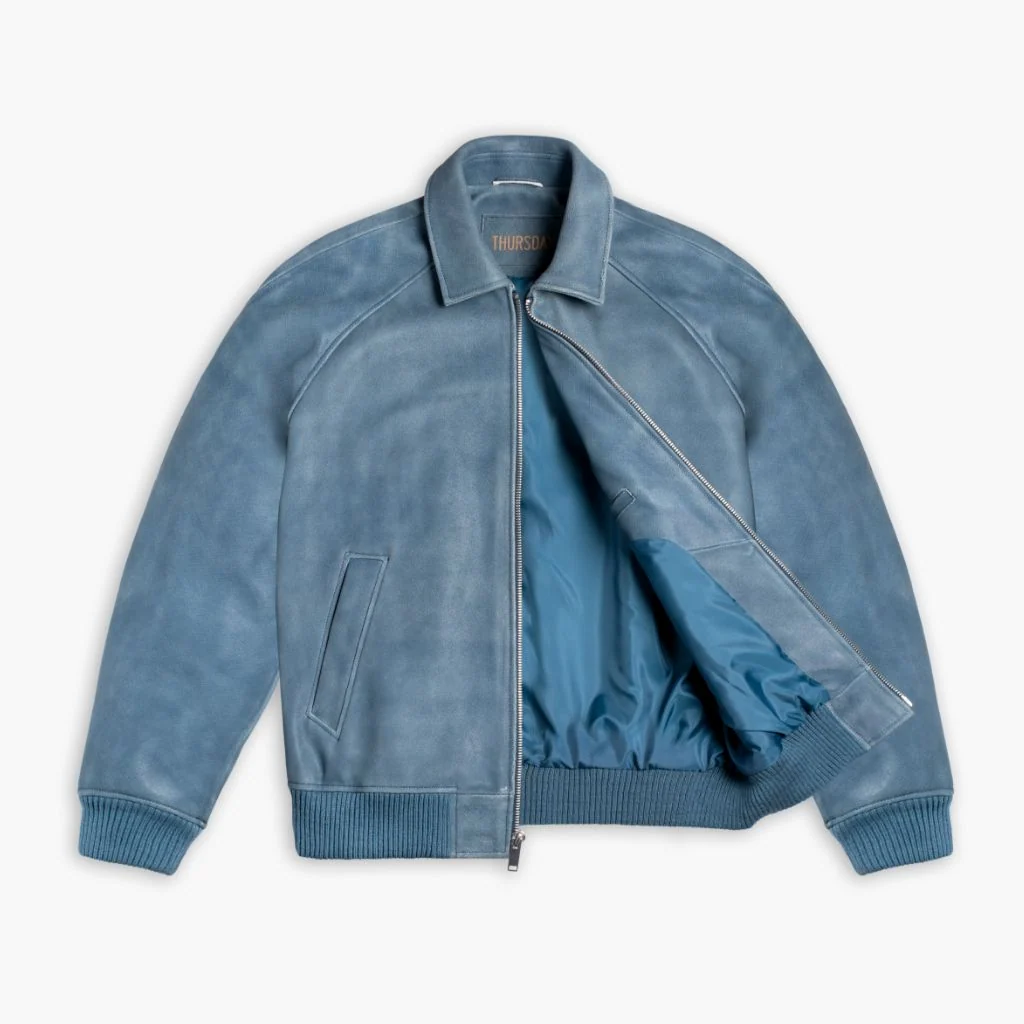 Major League Jacket | Blue Textured 5 Major League Jacket | Blue Textured