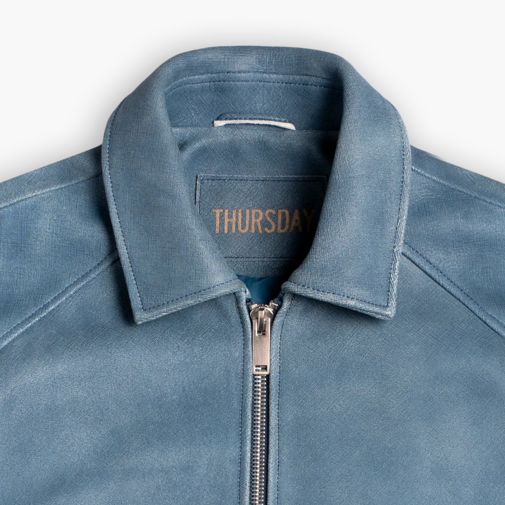Major League Jacket | Blue Textured 7 Major League Jacket | Blue Textured