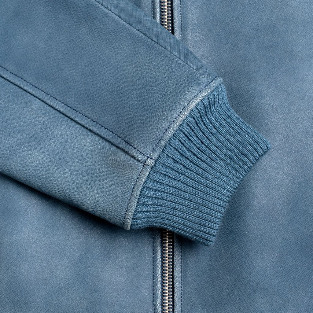 Major League Jacket | Blue Textured 8 Major League Jacket | Blue Textured