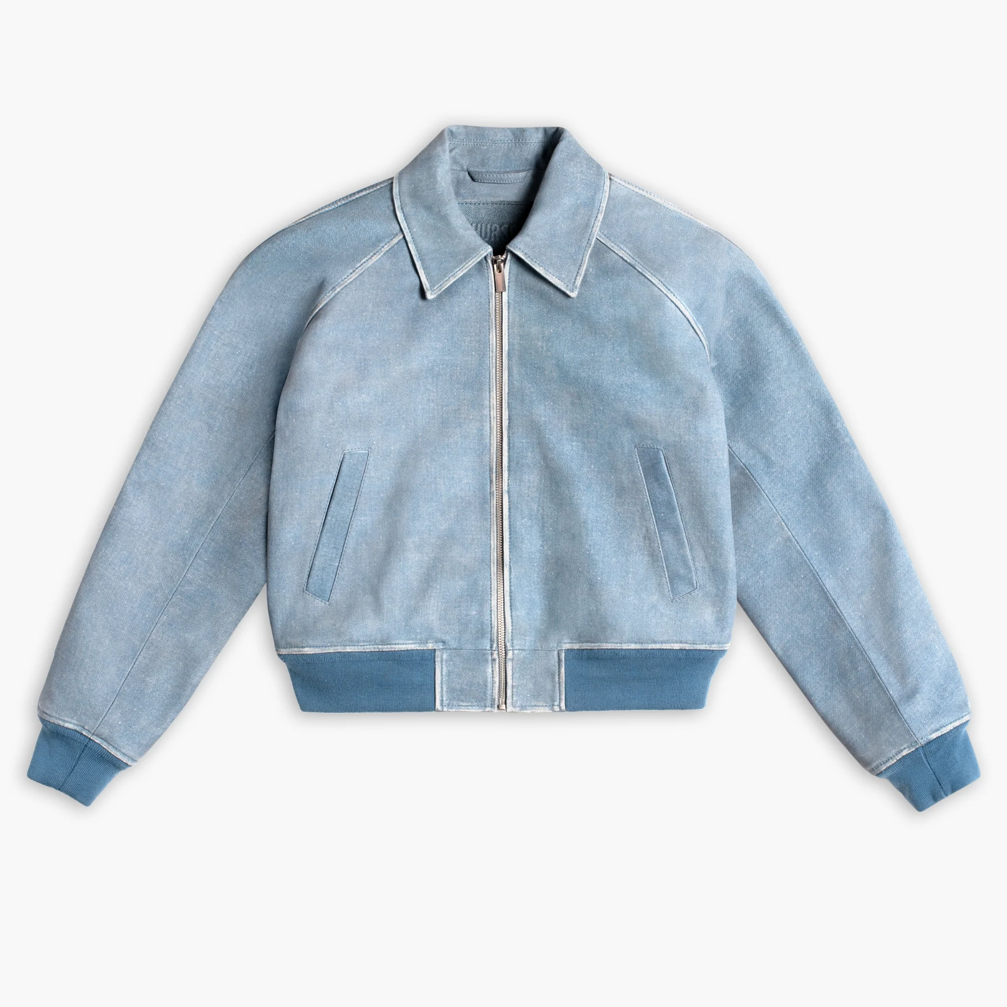 Major League Jacket | Blue Textured 4 Major League Jacket | Blue Textured