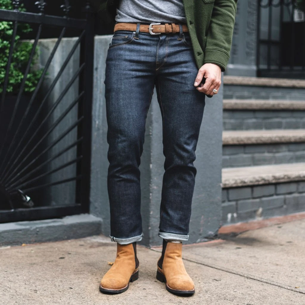 Men's Refined Leather Belt | Cognac Suede 6 Men's Refined Leather Belt | Cognac Suede