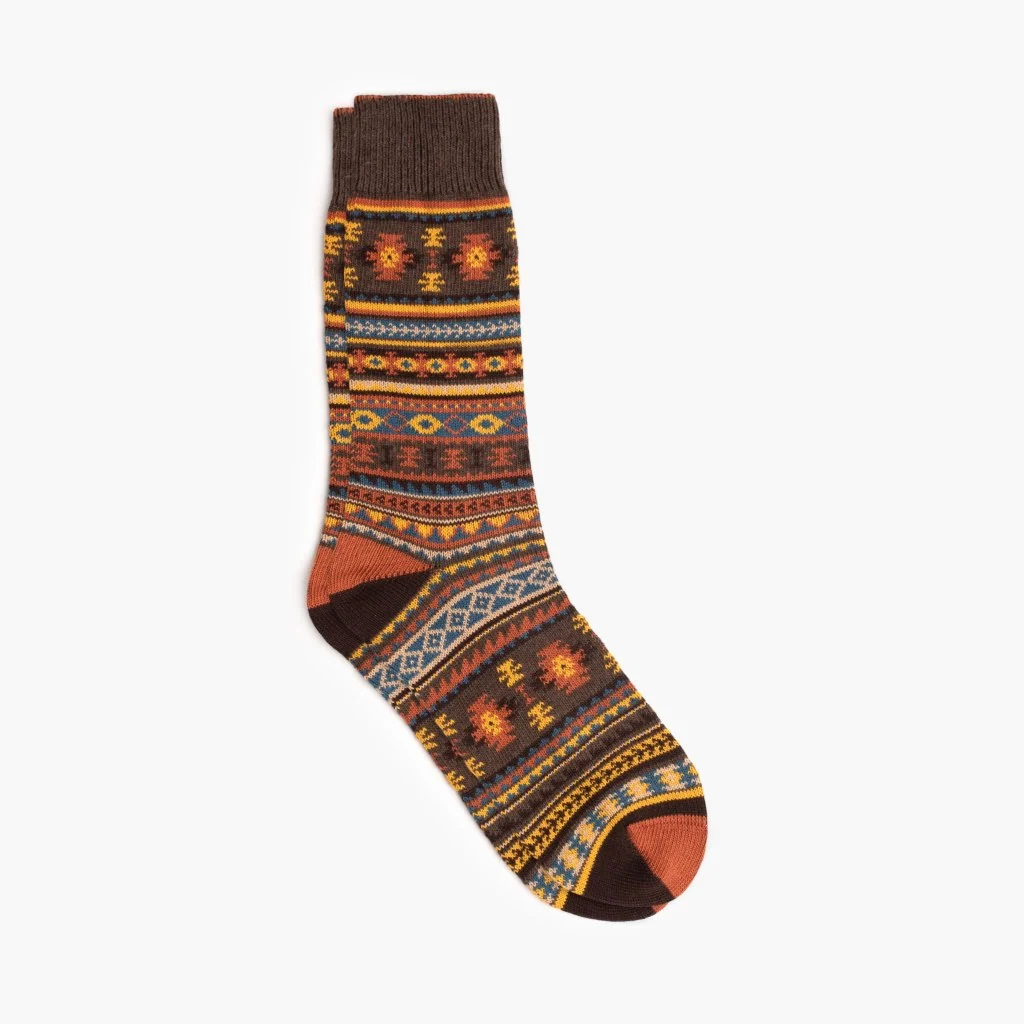 Men's Southern Sun Sock | Umber 1 Men's Southern Sun Sock | Umber