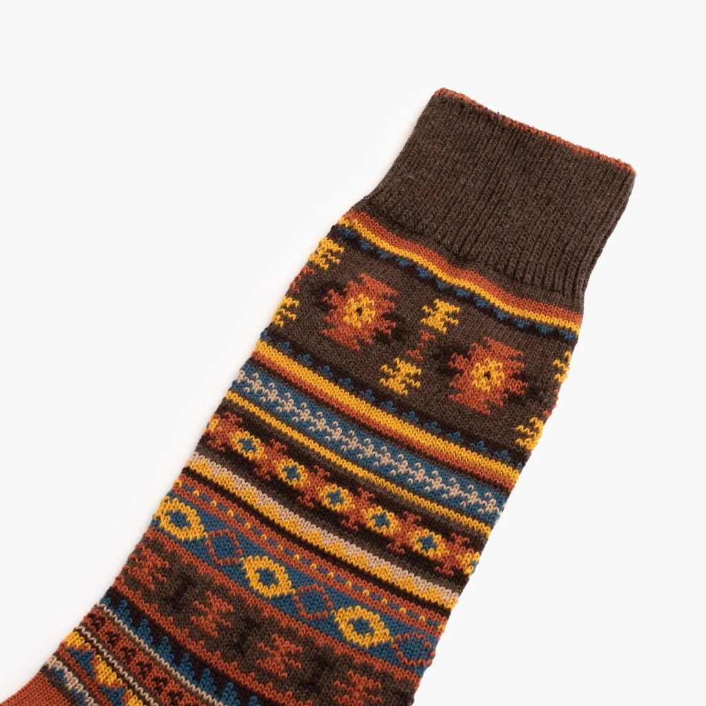 Men's Southern Sun Sock | Umber 2 Men's Southern Sun Sock | Umber